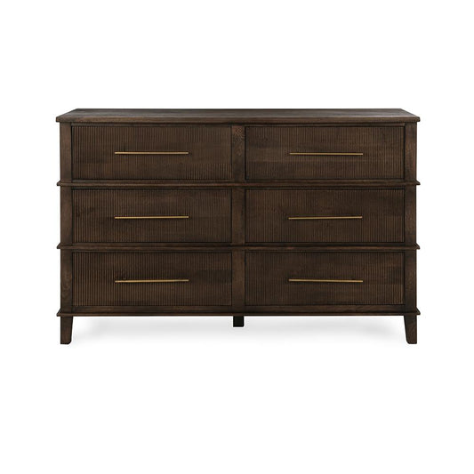 Classic Home - Westlake 6-Drawer Mango Wood Dresser - Kona Brown - 52010995 veiw 2