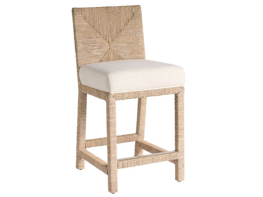 Coastal Living - Abaca Counter Chair - Dockside Natural Tan Oak - U533602 view 2
