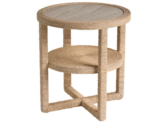Coastal Living - Abaca Side Table - Natural Tan - U533820 view 2