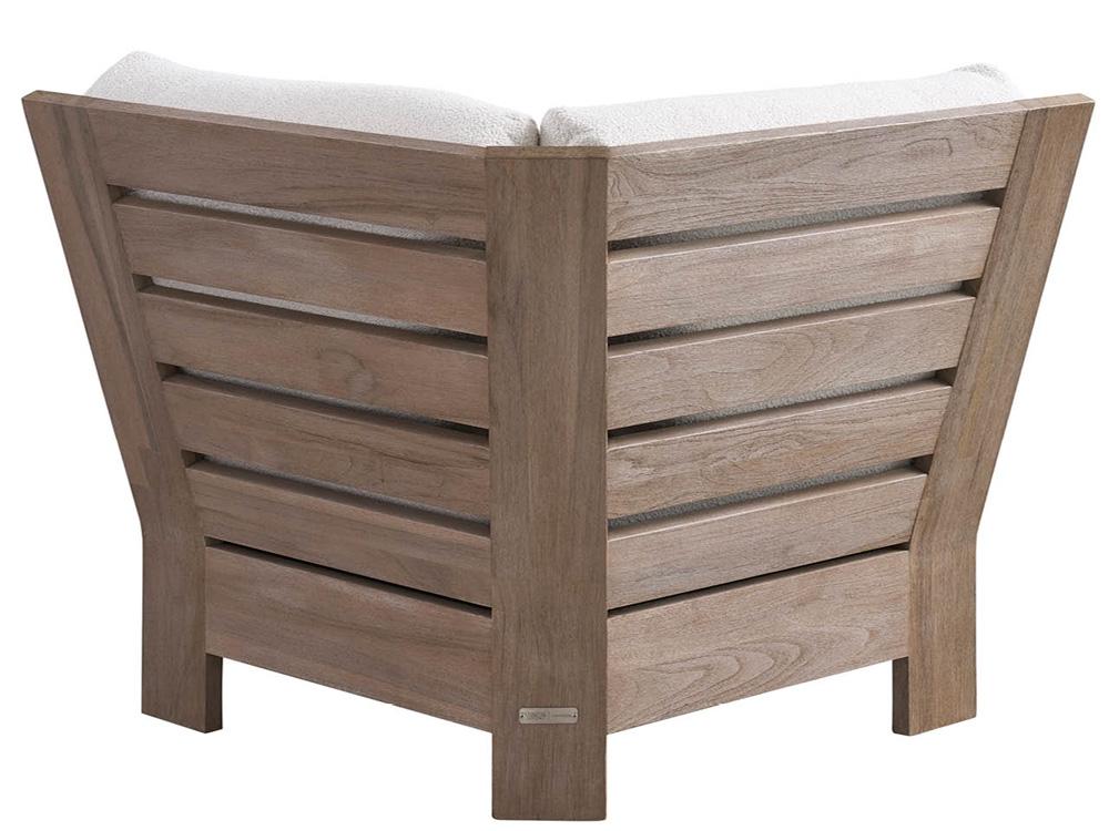 Coastal Living Outdoor - Saratoga Sectional Corner - Warm Weathered Teak - U423510CC veiw 3