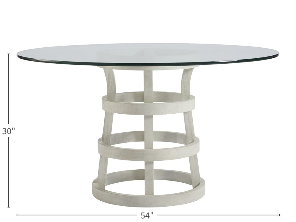 Coastal Living - Round Glass Table 54 - 833656A veiw 2