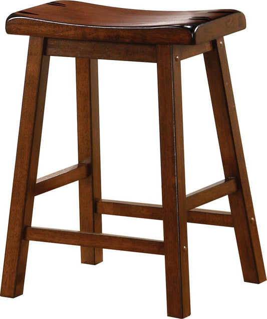 Coaster - Durant 24inH Counter Height Stool (Chestnut) (Set of 2) - 180069 veiw 2