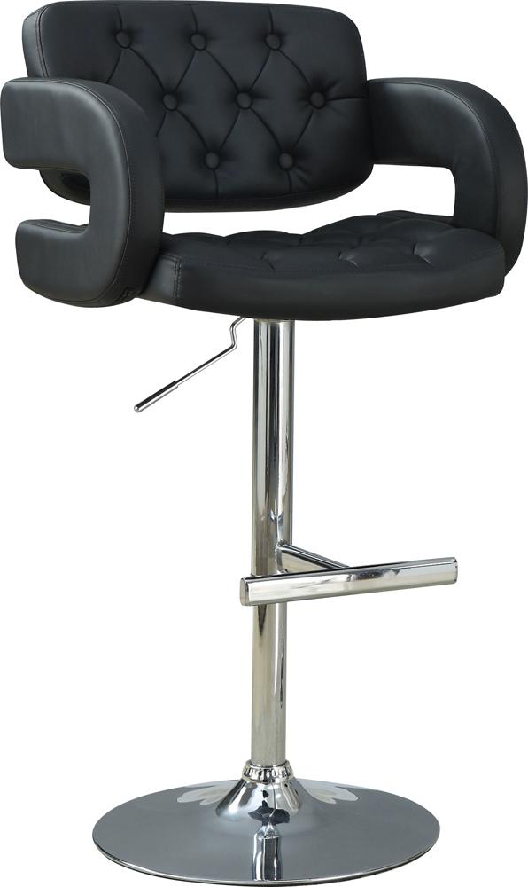 Coaster - Brandi Adjustable Bar Stool (Black) - 102555 veiw 2