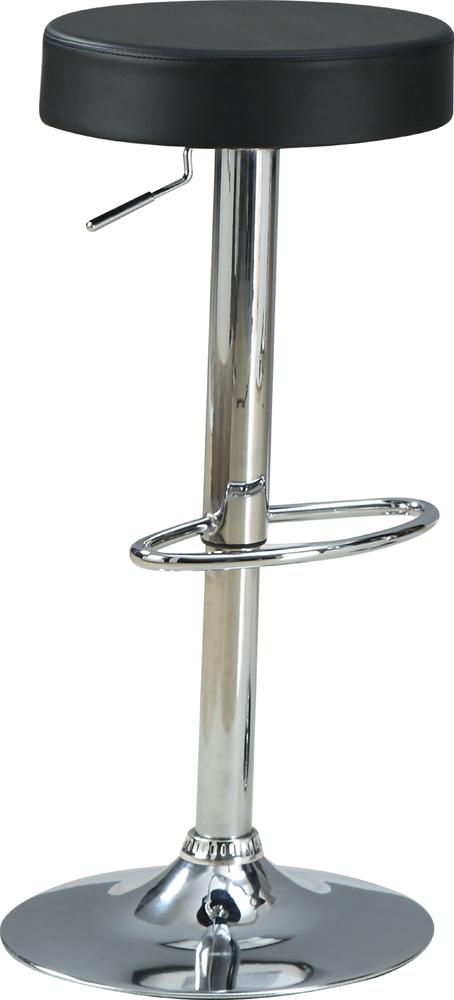 Coaster - Ramses Adjustable Bar Stool (Black) - 102558 veiw 2