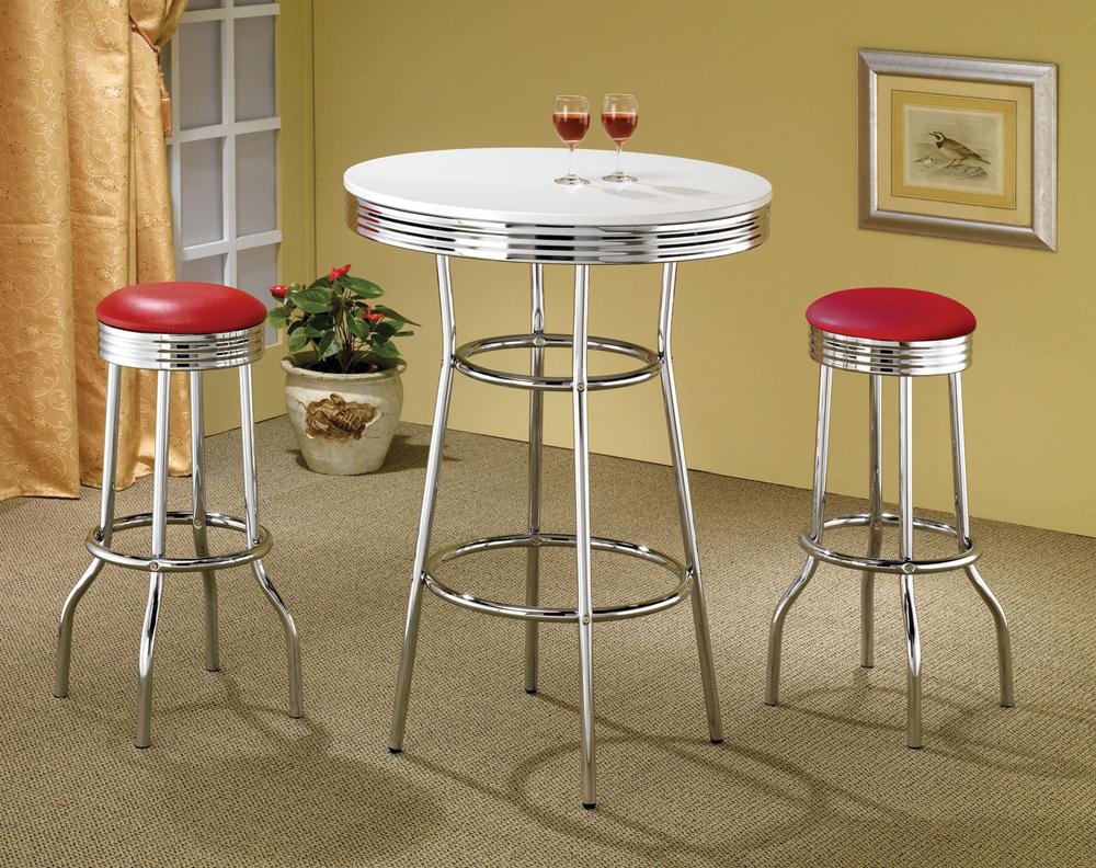 Coaster - Hopkins Bar Stool (Red) (Set of 2) - 2299R veiw 3