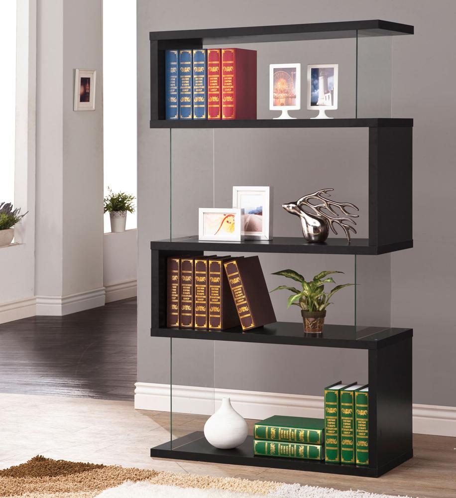 Coaster - Emelle Bookshelf (Black) - 800340 veiw 1