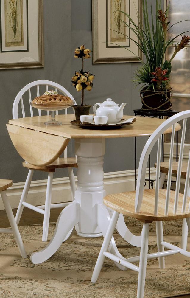Coaster - Allison Dining Table (Natural Brown/White) - 4241 veiw 1