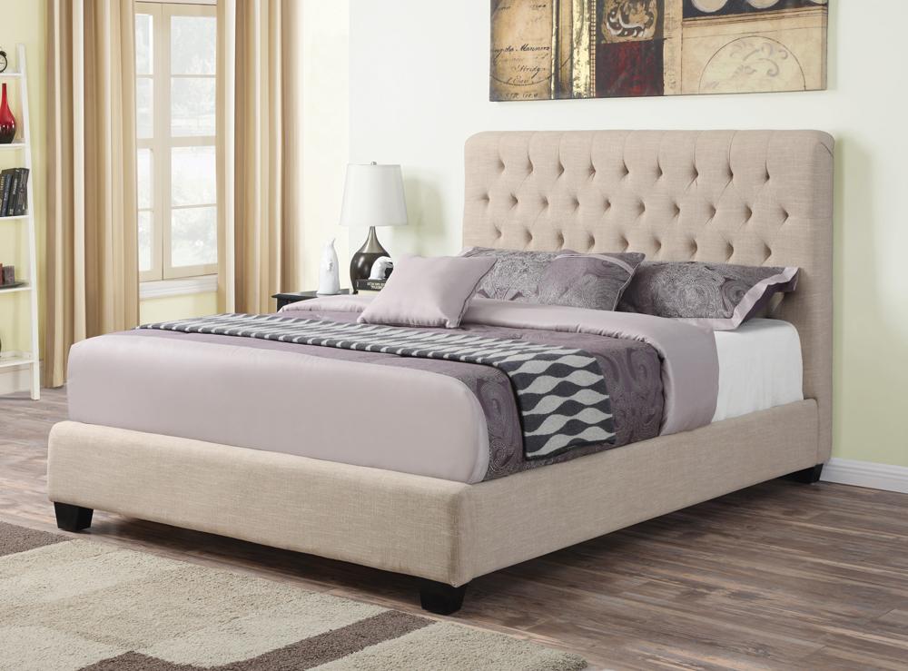 Coaster - Chloe Eastern King Bed (Oatmeal) - 300007KE veiw 1
