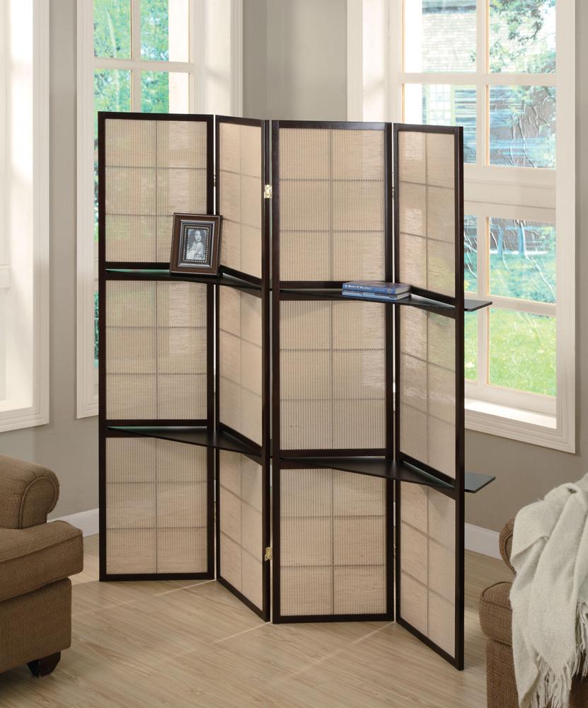 Coaster - Iggy Folding Screen (Cappuccino) - 900166 veiw 1