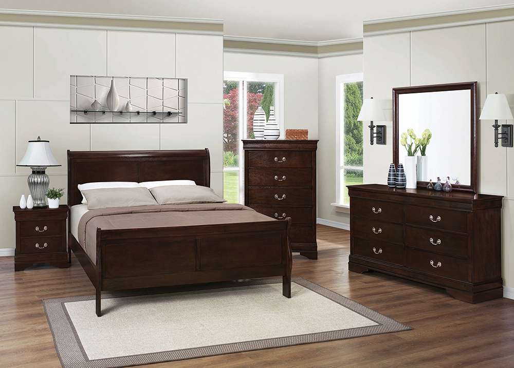 Coaster - Louis Philippe E King 5Pc Set (Ke.Bed,Ns,Dr,Mr,Ch) - 202411KE-S5 veiw 1