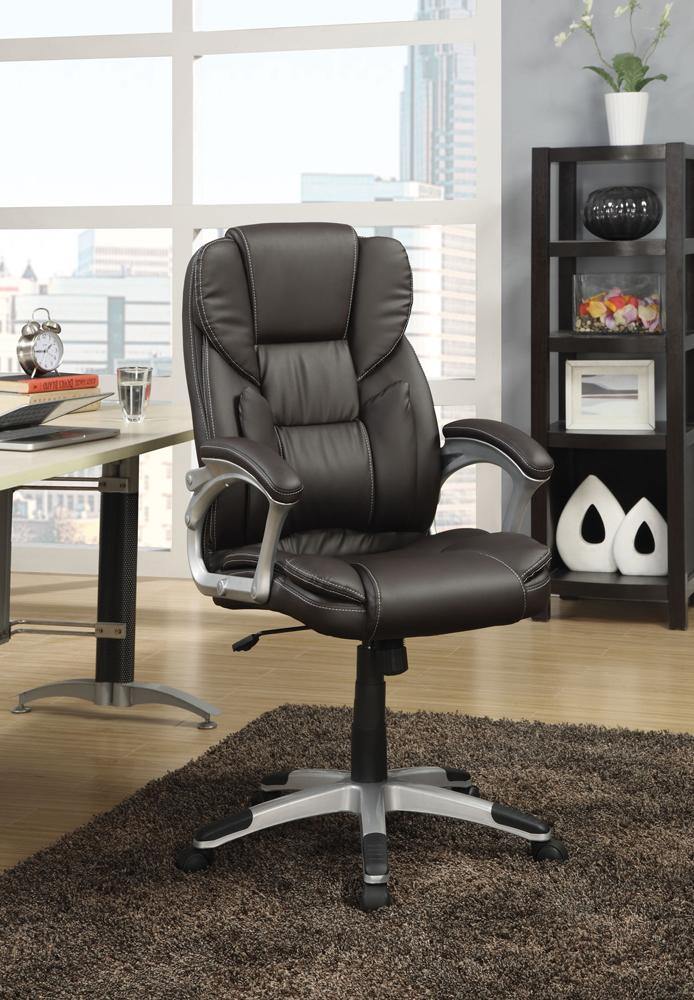 Coaster - Kaffir Office Chair (Dark Brown) - 800045 veiw 1