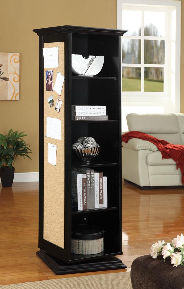 Coaster - Robinsons Swivel Cabinet (Black) - 910083 veiw 1