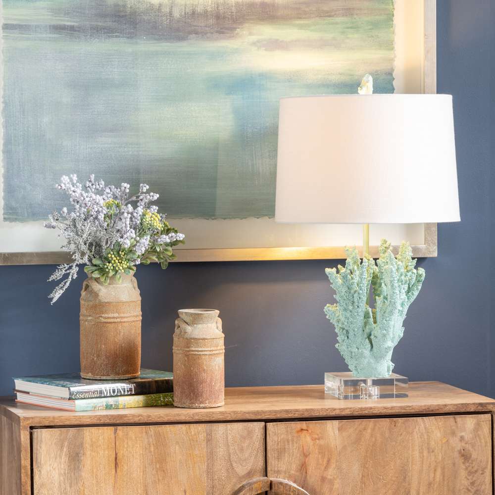 Crestview Collection - 24.5inH Resin + Crystel Base Table Lamp - CVAVP1412 veiw 1