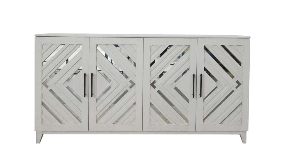 Crestview Collection - 37in Four Door Mirror Sideboard - CVFVR8229 veiw 1