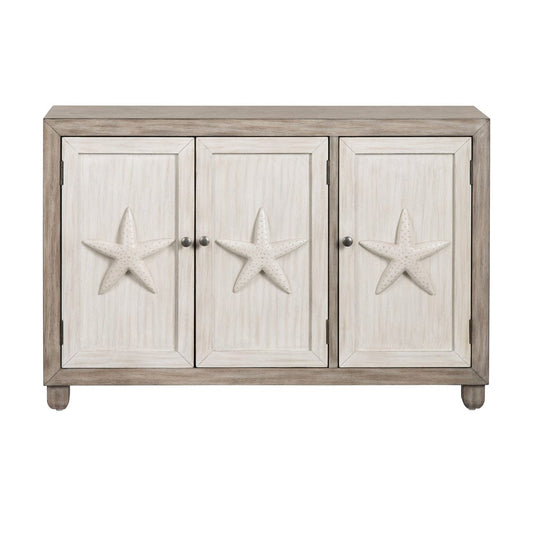Crestview Collection - 47.5 in. Brown Wooden 3 Door Media Credenza / Sideboard - CVFVR8507 view 2