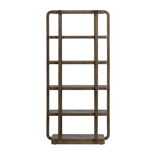 Crestview Collection - 76 in. Brown Solid Wood 5 Shelf Etagere - CVFDR1207 view 2