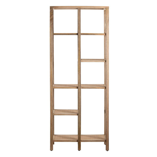 Crestview Collection - 78.25 in. Tan Solid Wood 5 Shelf Etagere - CVFNR4526 view 2