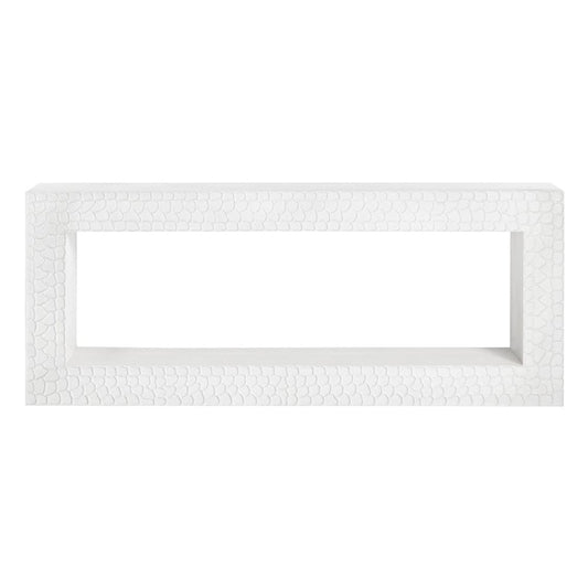 Crestview Collection - 80 in. White Solid Wood Accent Console Sofa Table - CVFNR4255 view 2