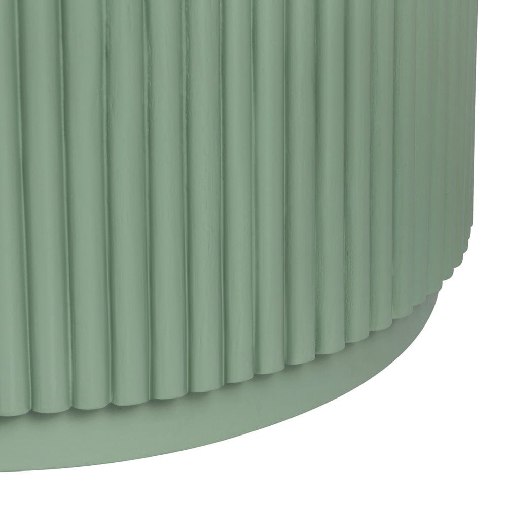 Crestview Collection - Astoria Green Round Green Solid Wood Accent End Table - CVFDR1309 view 2