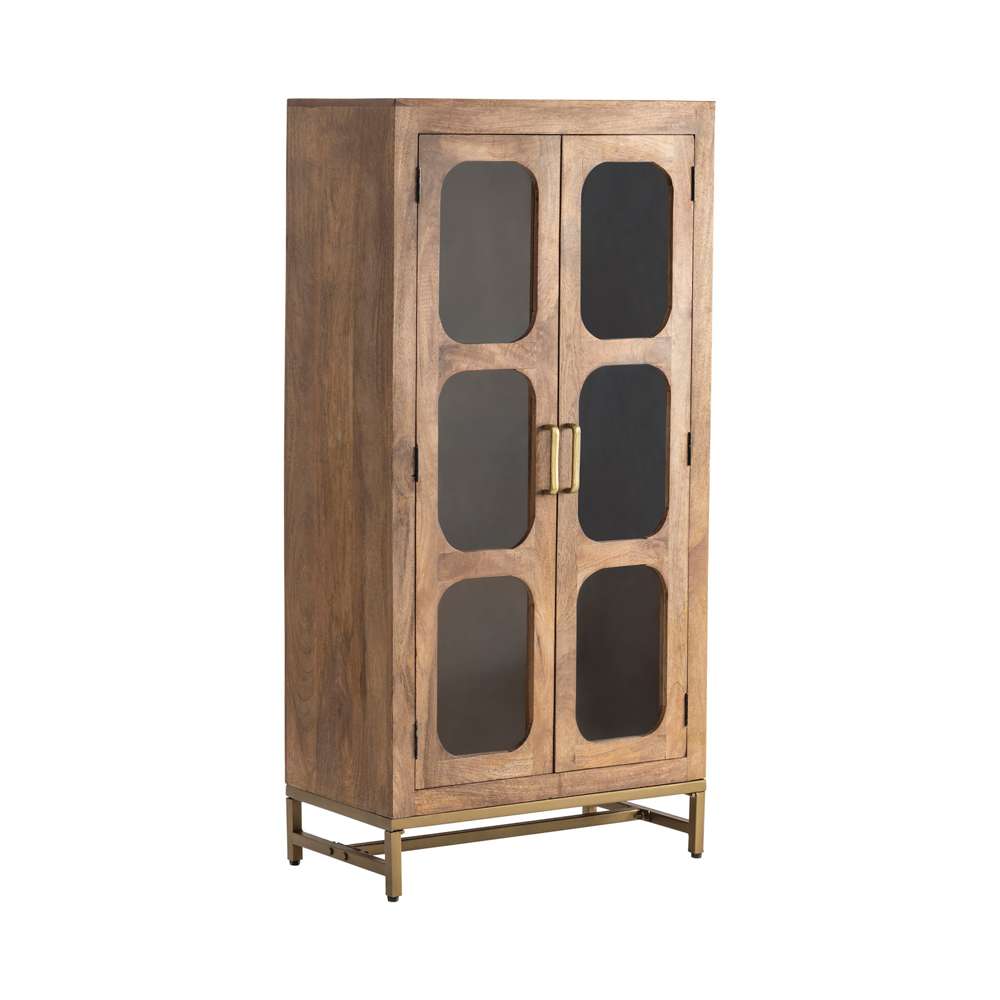Crestview Collection - Bengal Manor Mango Wood 2 Door Apollo Cabinet - CVFNR671 veiw 1