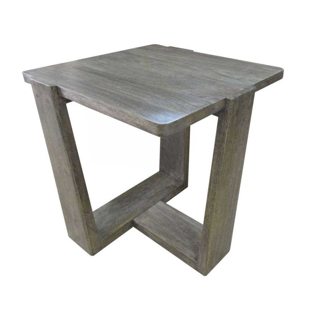 Crestview Collection - Bengal Manor Mango Wood Tri-Leg Square End Table - CVFNR665 veiw 1