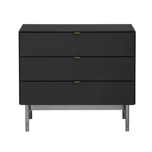 Crestview Collection - Black Metal 3 Drawer Accent Chest - CVFZR6195 view 2