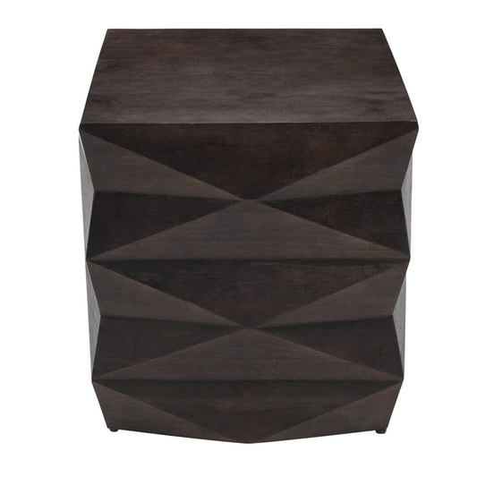 Crestview Collection - Brenner Square Brown Solid Wood Accent End Table - CVFNR5228 view 2