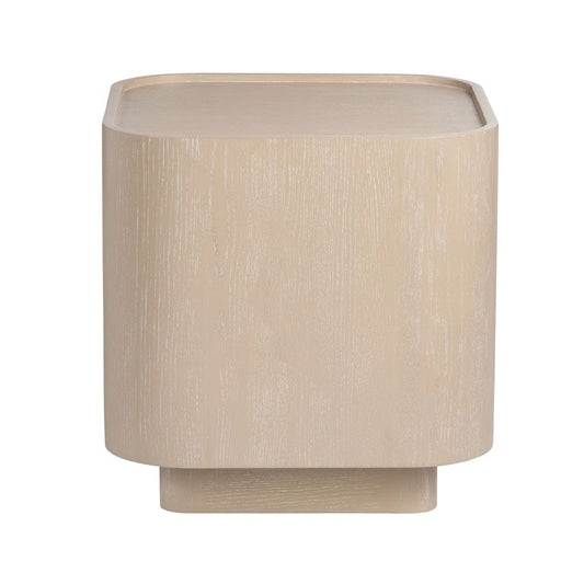 Crestview Collection - Bristol Square Tan Solid Wood Accent End Table - CVFDR1203 view 2