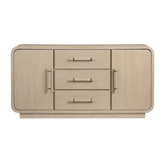 Crestview Collection - Bristol Tan Solid Wood 3 Drawer 2 Door Sideboard - CVFDR1210 view 2