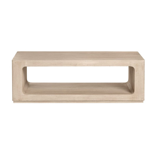 Crestview Collection - Brooklyn Cream Solid Wood Rectangle Coffee Table / Cocktail Table - CVFNR4830 view 2