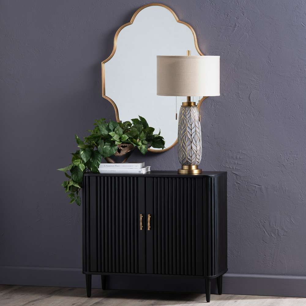 Crestview Collection - Camden Black Two Door Cabinet - CVFDR1040 veiw 6