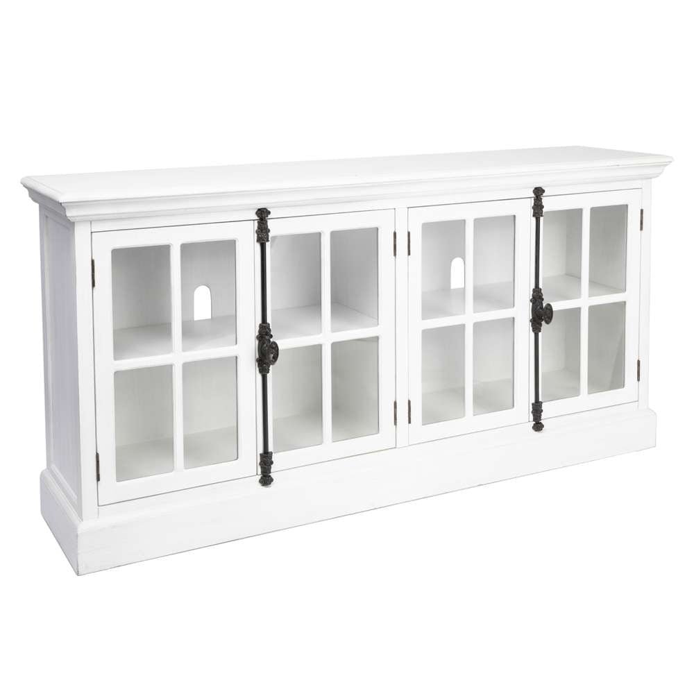 Crestview Collection - Coventry White Oak Finish 4 Door Media Console - CVFZR2208 veiw 1