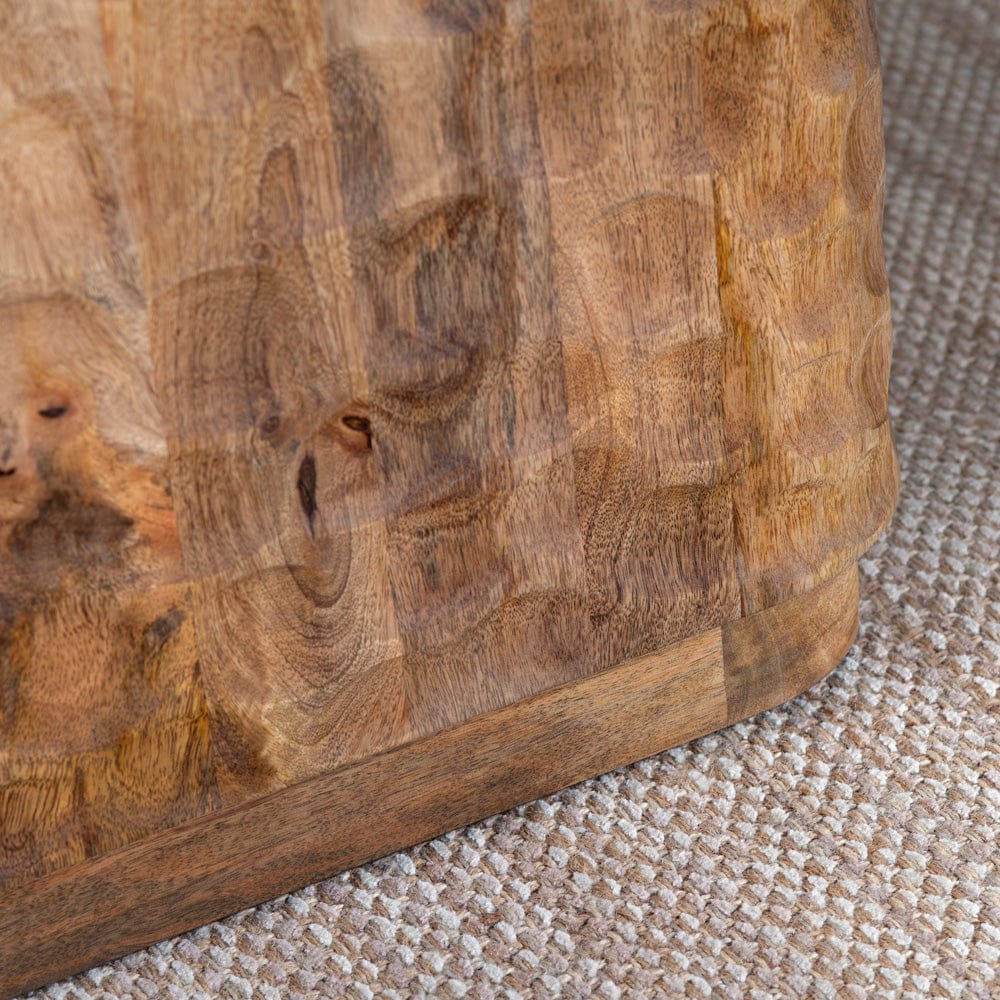 Crestview Collection - Gibson Natural Brown Solid Wood Rectangle Coffee Table / Cocktail Table - CVFNR4815 view 4