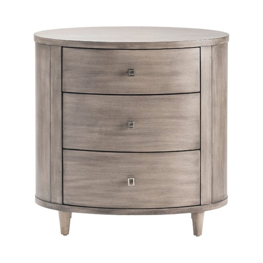 Crestview Collection - Gray Solid Wood 3 Drawer Accent Chest - CVFVR8152 view 2