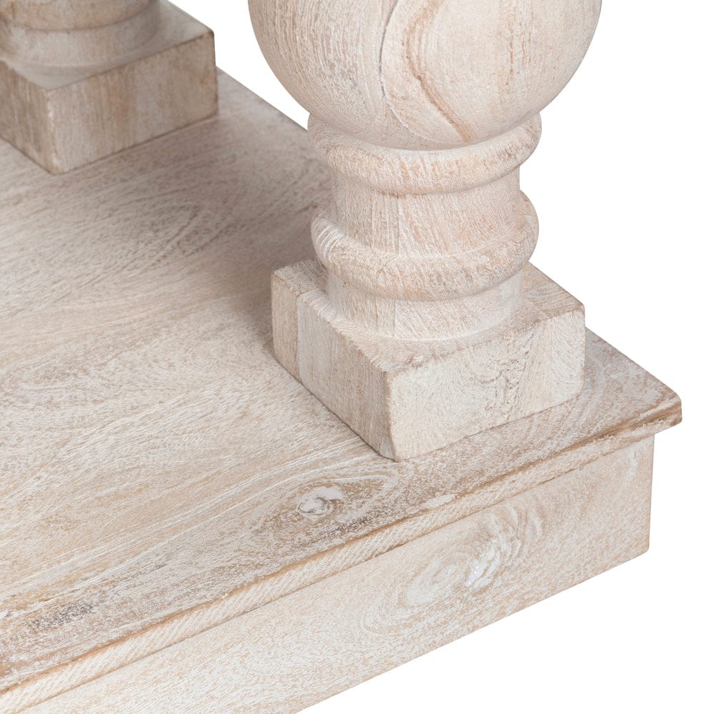 Crestview Collection - Harvest 86 in. White Solid Wood 4 Shelf Etagere - CVFNR4537 view 3