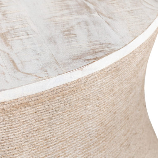 Crestview Collection - Key Largo Tan Solid Wood Round Coffee Table / Cocktail Table - CVFNR4230 view 2