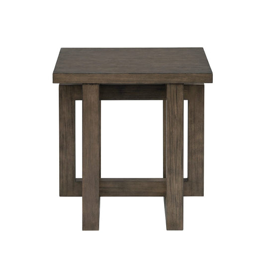 Crestview Collection - Lennox Square Brown Solid Wood Accent End Table - CVFDR1215 view 2