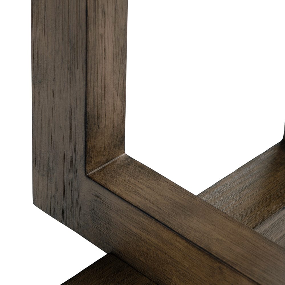 Crestview Collection - Lennox Square Brown Solid Wood Accent End Table - CVFDR1215 view 3