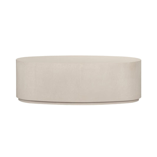 Crestview Collection - Lexington Beige Solid Wood Oval Coffee Table / Cocktail Table - CVFDR1042 view 2