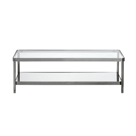 Crestview Collection - Lowery Gray Metal Rectangle Coffee Table / Cocktail Table - CVFZR6190 view 2