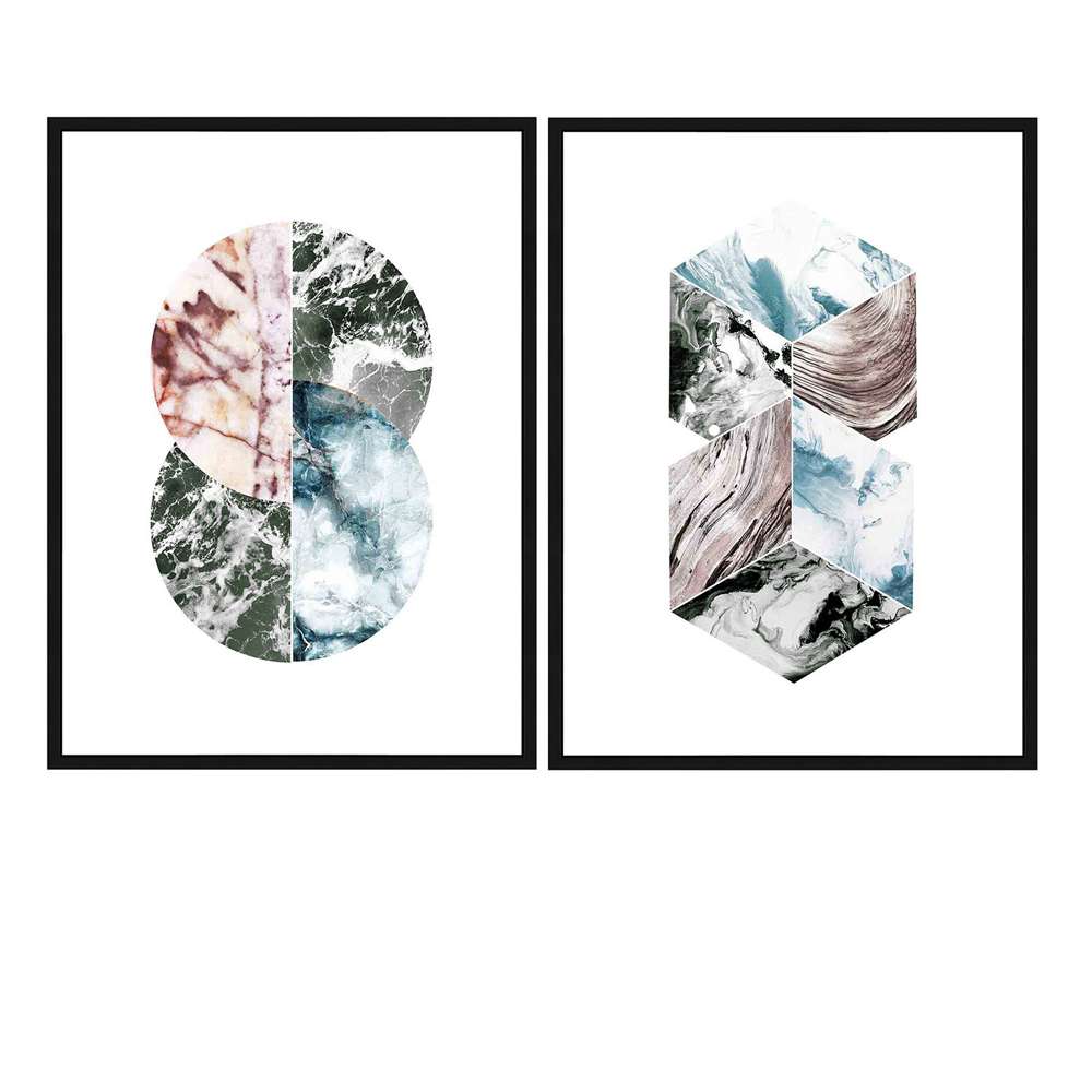 Crestview Collection - Marble Duo Wall Art - CVTOP2707 _CLOSEOUT veiw 1