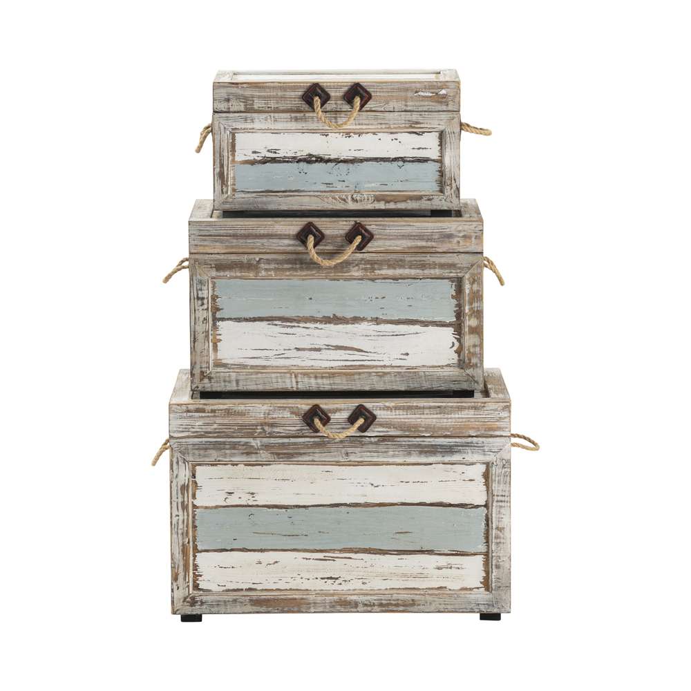 Crestview Collection - Nantucket Weathered Wood Trunks - CVFZR1245 veiw 1