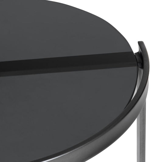 Crestview Collection - Nova Round Black Accent End Table - CVFNR4861 view 2