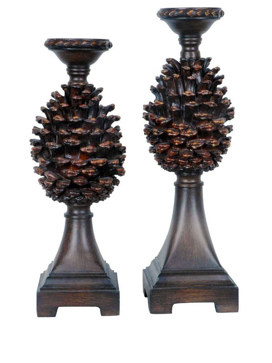 Crestview Collection - Pine Bluff Candleholders - CVCHE345 veiw 2