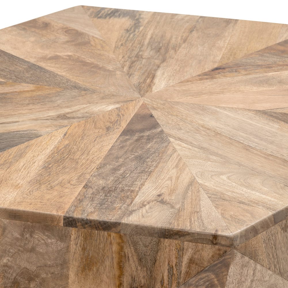 Crestview Collection - Pleasant Hill Brown Solid Wood Free Form Coffee Table / Cocktail Table - CVFNR5088 view 2