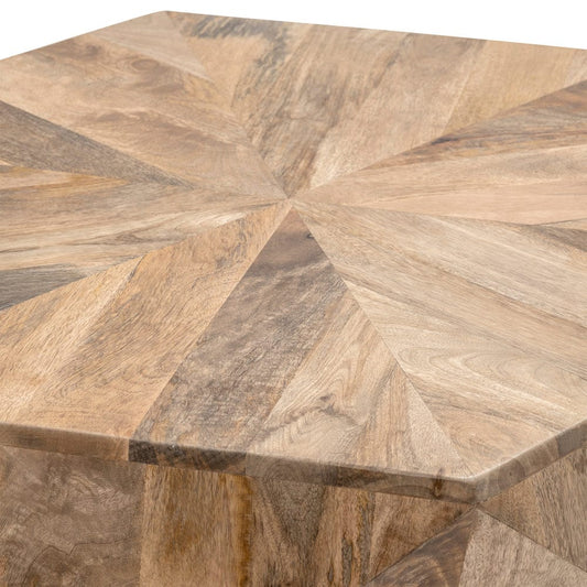 Crestview Collection - Pleasant Hill Brown Solid Wood Free Form Coffee Table / Cocktail Table - CVFNR5088 view 2