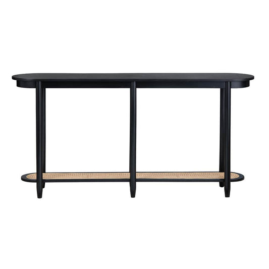 Crestview Collection - Port Royal 64 in. Black Solid Wood Accent Console Sofa Table - CVFDR1039 view 2