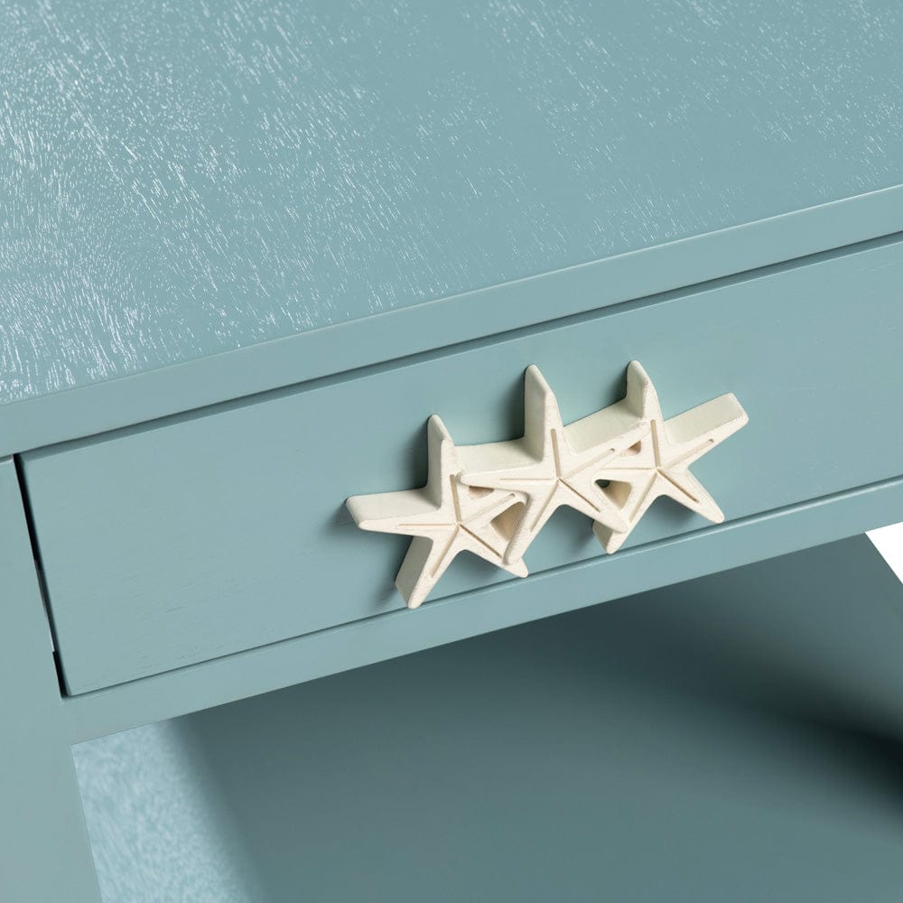 Crestview Collection - Rectangle Blue Wooden Accent End Table - CVFVR8411 view 4