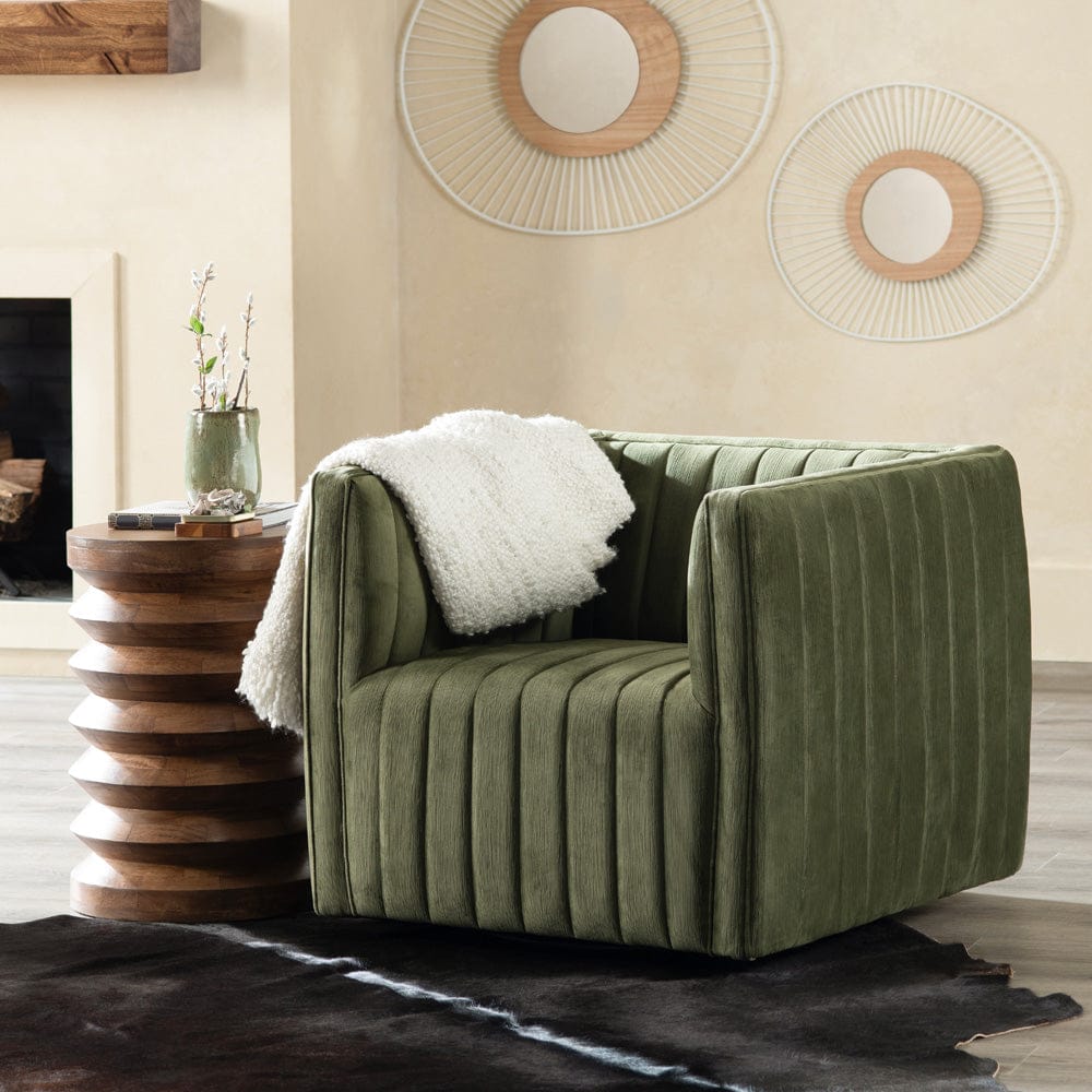 Crestview Collection - Round Brown Solid Wood Accent End Table - CVFNR4829 view 4