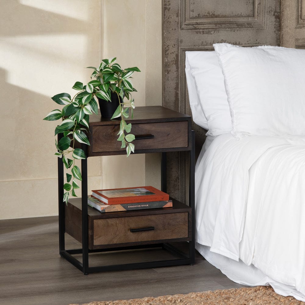 Crestview Collection - Round Brown Solid Wood Accent End Table - CVFNR5082 view 5